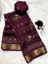 Tew Pure Marsh Chinon Silk Printed Saree